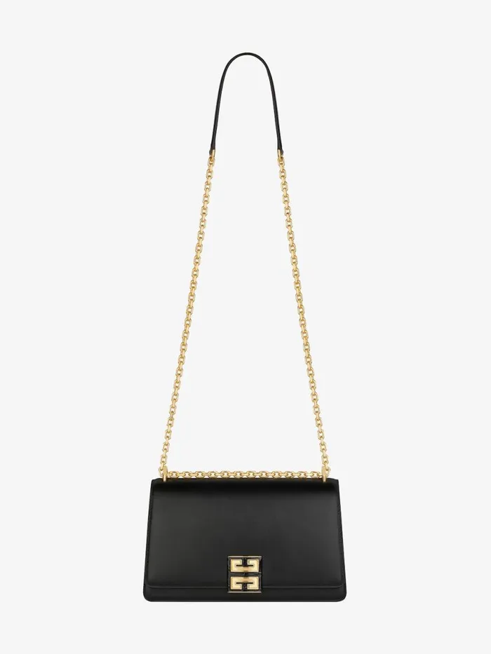 Women Crossbody Bags Givenchy Medium 4G Bag In Leather With Chain Black Women Crossbody Bags Givenchy Medium 4G Bag In Leather With Chain Black