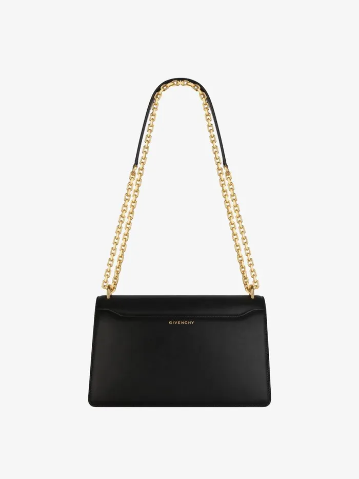 Women Crossbody Bags Givenchy Medium 4G Bag In Leather With Chain Black Women Crossbody Bags Givenchy Medium 4G Bag In Leather With Chain Black
