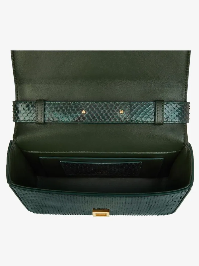 Women Crossbody Bags Givenchy Medium 4G Bag In Python Dark Green Women Crossbody Bags Givenchy Medium 4G Bag In Python Dark Green
