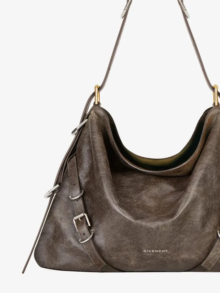 Women Crossbody Bags Givenchy Medium Voyou Bag In Aged Leather Walnut Brown Women Crossbody Bags Givenchy Medium Voyou Bag In Aged Leather Walnut Brown