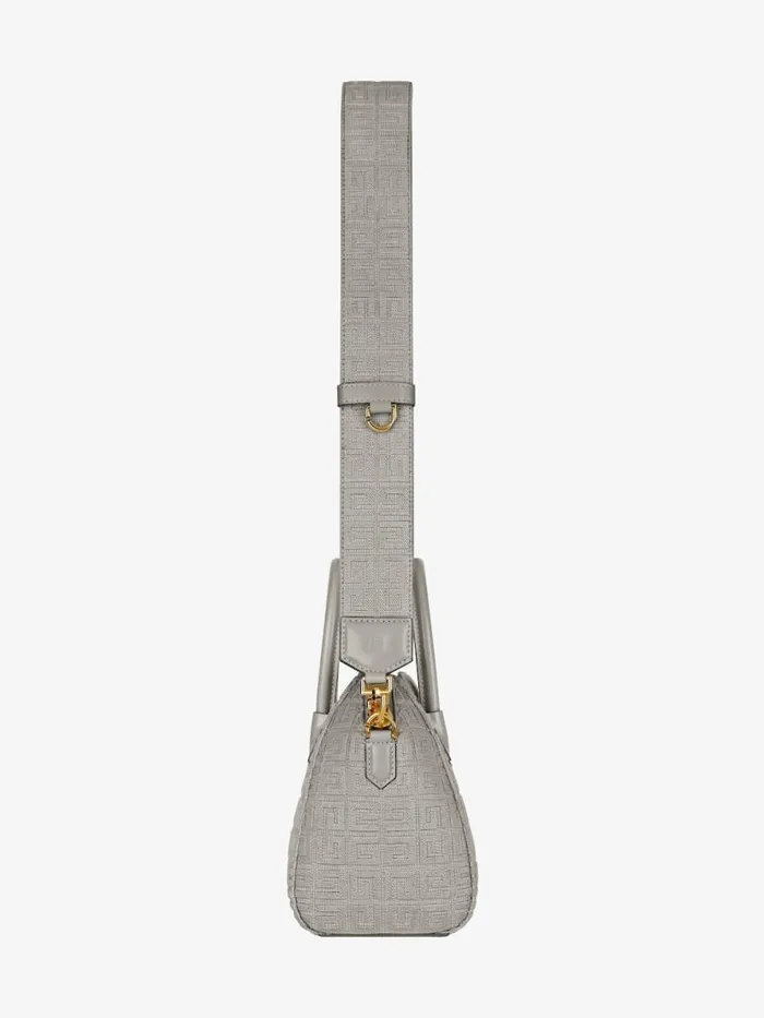 Women Crossbody Bags Givenchy Mini Antigona Bag In 4G Embroidered Canvas Stone Grey Women Crossbody Bags Givenchy Mini Antigona Bag In 4G Embroidered Canvas Stone Grey