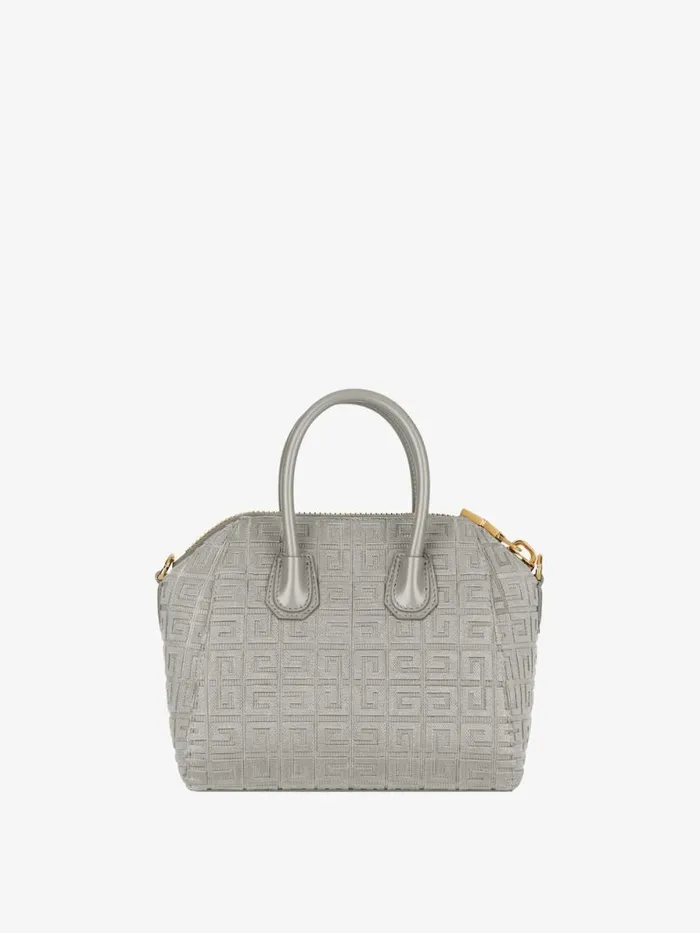 Women Crossbody Bags Givenchy Mini Antigona Bag In 4G Embroidered Canvas Stone Grey Women Crossbody Bags Givenchy Mini Antigona Bag In 4G Embroidered Canvas Stone Grey