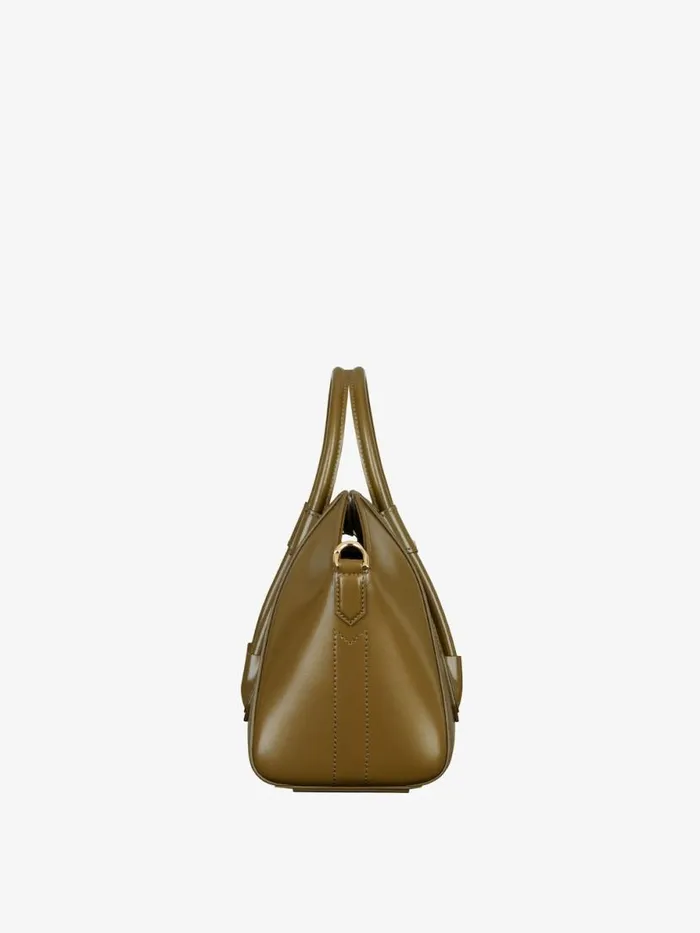 Women Crossbody Bags Givenchy Mini Antigona Lock Bag In Box Leather Dark Khaki Women Crossbody Bags Givenchy Mini Antigona Lock Bag In Box Leather Dark Khaki