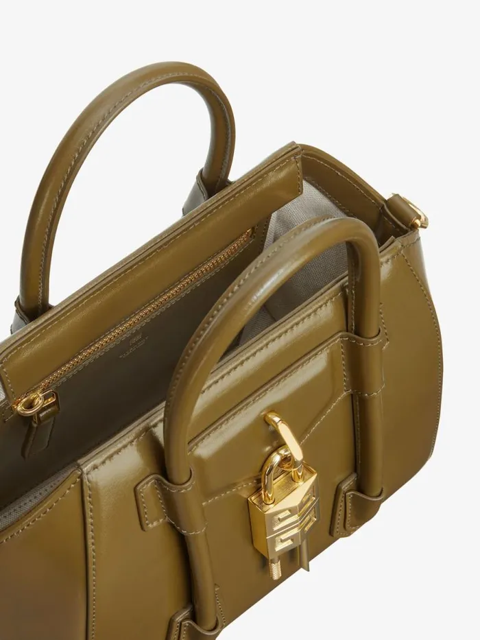 Women Crossbody Bags Givenchy Mini Antigona Lock Bag In Box Leather Dark Khaki Women Crossbody Bags Givenchy Mini Antigona Lock Bag In Box Leather Dark Khaki