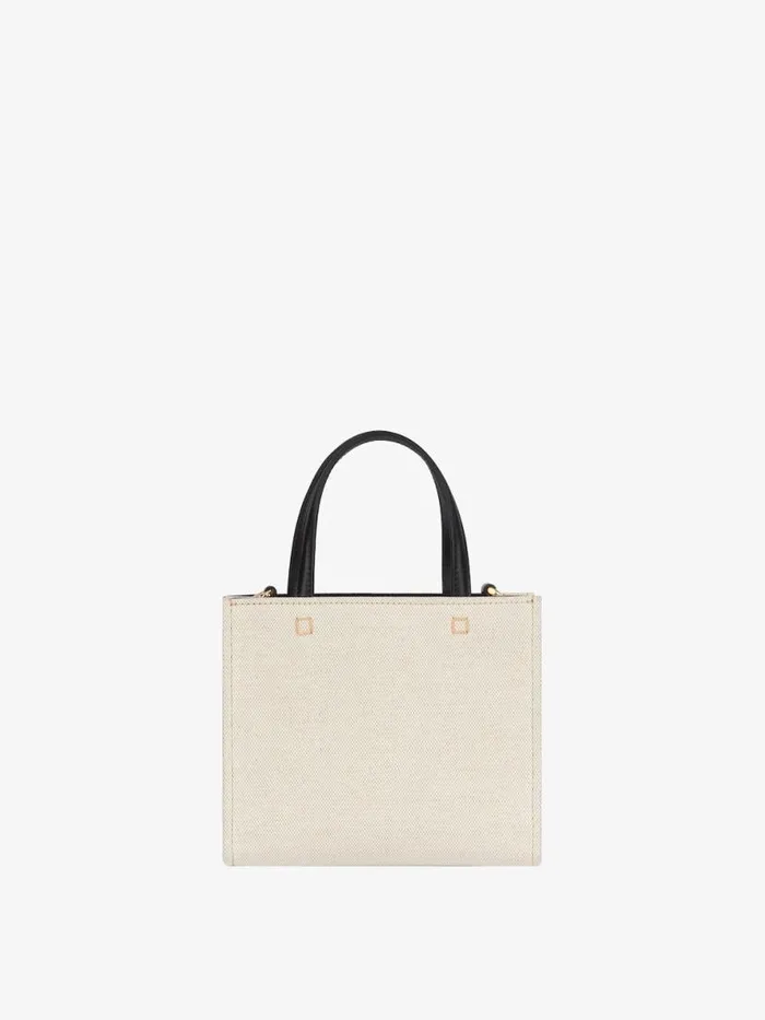 Women Crossbody Bags Givenchy Mini GTote Shopping Bag In Canvas Beigeblack Women Crossbody Bags Givenchy Mini GTote Shopping Bag In Canvas Beigeblack