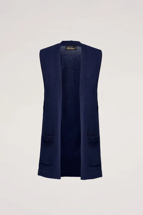 Women Curvatura Curvatura Blue Cardigan Luisa Spagnoli Women Curvatura Curvatura Blue Cardigan Luisa Spagnoli