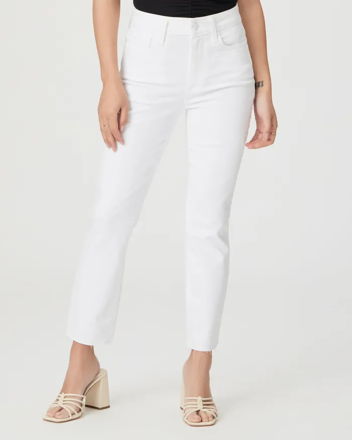 Women Denim PAIGE Cindy Crop Petite Straight Jean 8211 Crisp White Women Denim PAIGE Cindy Crop Petite Straight Jean 8211 Crisp White