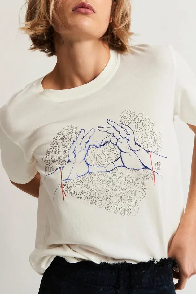 Women Dirty White Betty Tee Raquel Allegra Jackets
