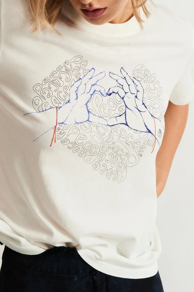 Women Dirty White Betty Tee Raquel Allegra Jackets