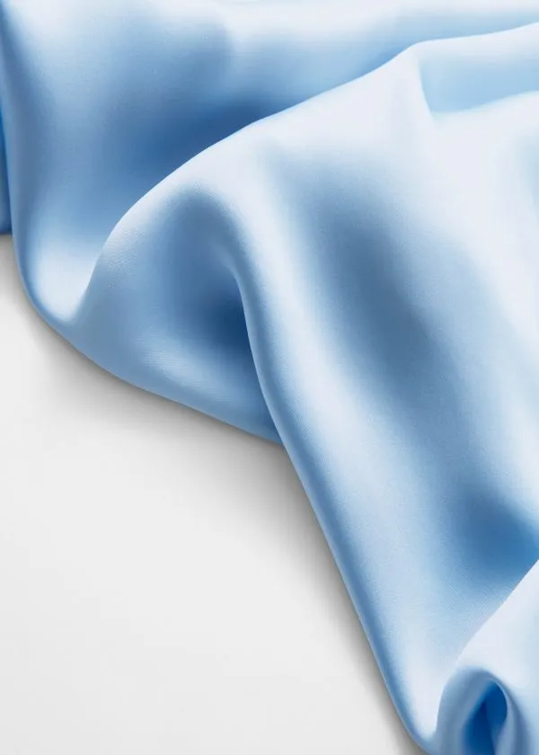 Women Dresses and Other Stories Sleeveless Satin Midi Dress Light Blue