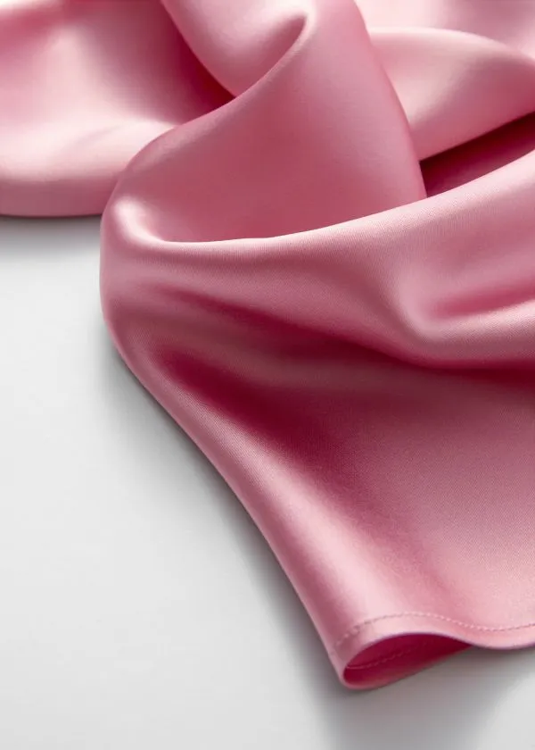 Women Dresses and Other Stories Sleeveless Satin Midi Dress Pink