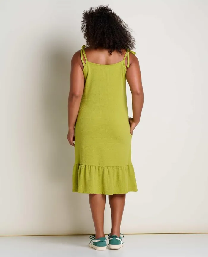 Women Dresses Toad and Co Dandelion Midi Dress Lime Texture
