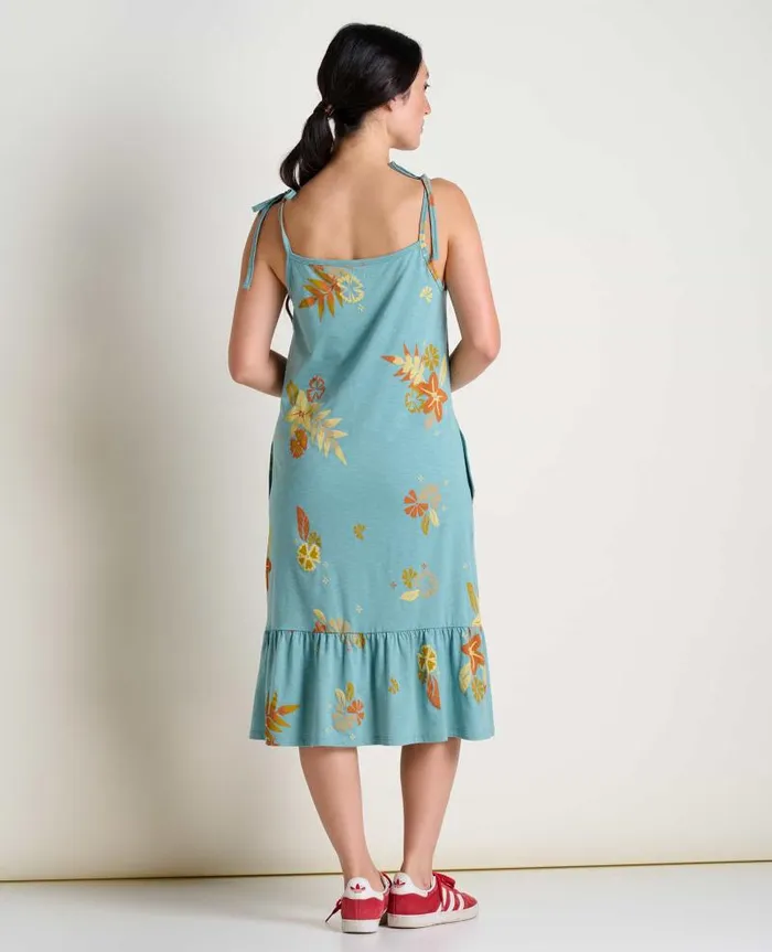 Women Dresses Toad and Co Dandelion Midi Dress Mineral Lg Floral Print