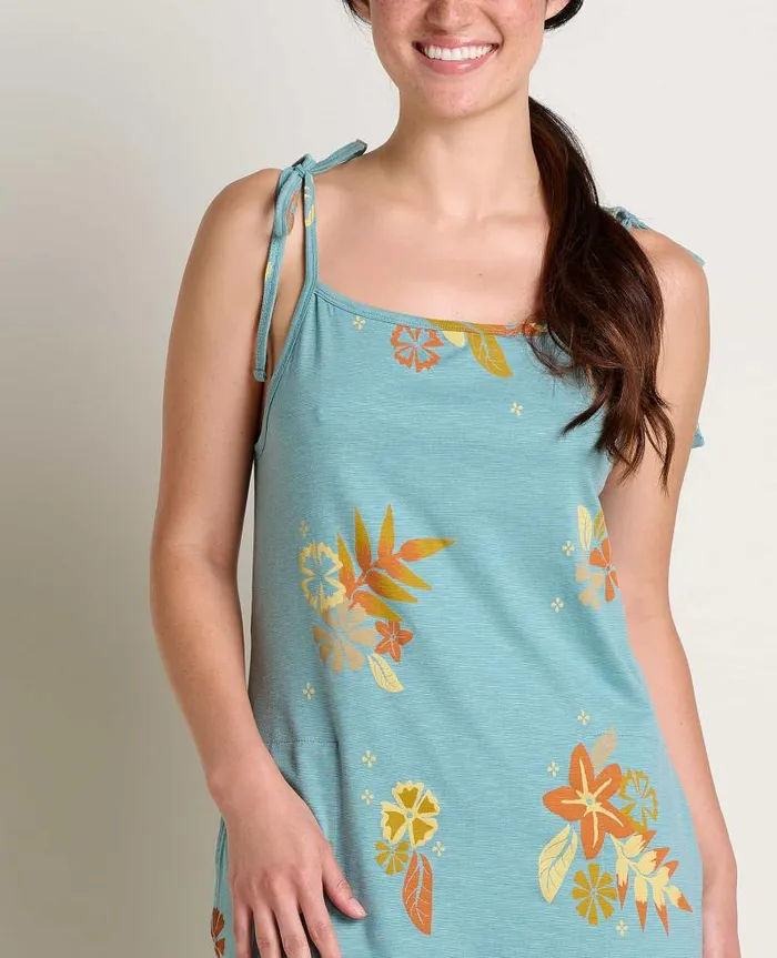 Women Dresses Toad and Co Dandelion Midi Dress Mineral Lg Floral Print