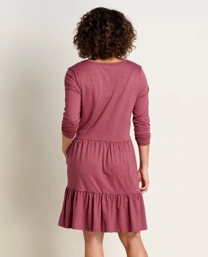 Women Dresses Toad and Co Marley Tiered Long Sleeve Dress Wild Ginger