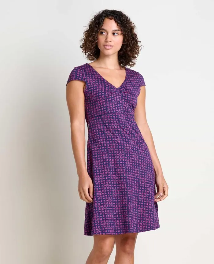 Women Dresses Toad and Co Rosemarie Dress Midnight Geo Print
