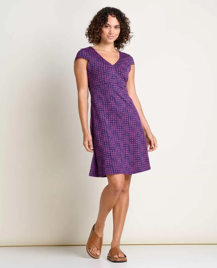 Women Dresses Toad and Co Rosemarie Dress Midnight Geo Print