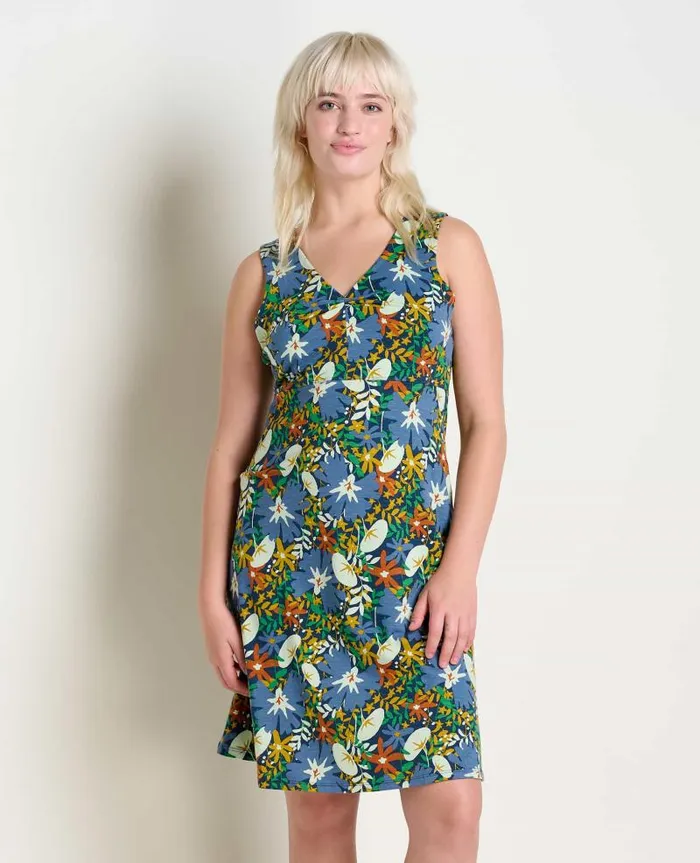 Women Dresses Toad and Co Rosemarie Sleeveless Dress Midnight Floral Print