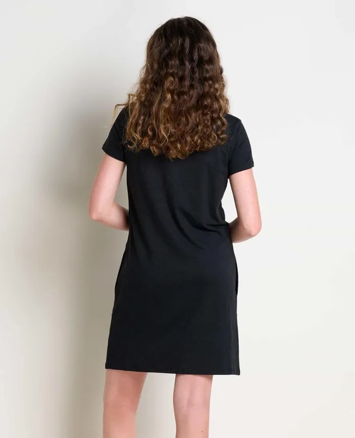 Women Dresses Toad and Co Windmere II Short Sleeve Dress Black