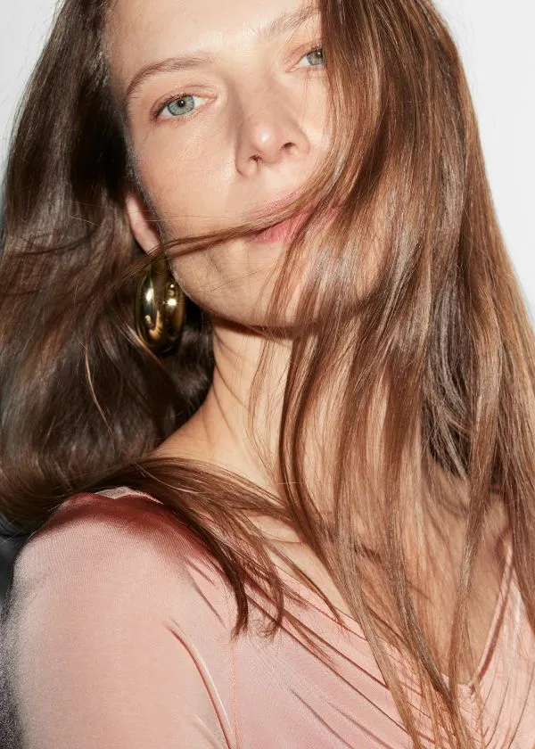 Women Earrings and Other Stories Big Chunky Hoops Gold