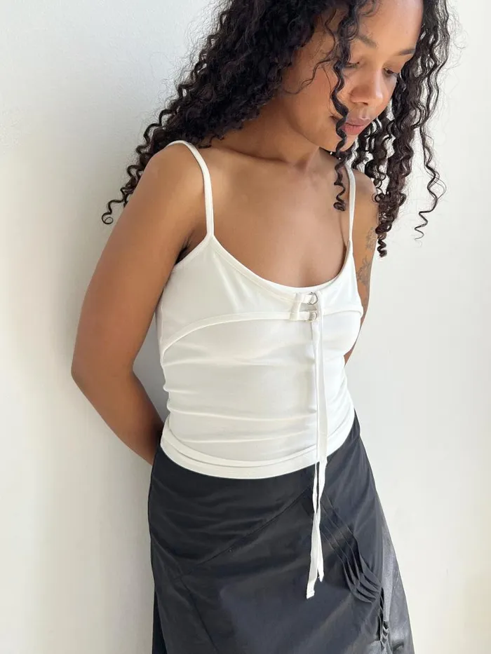 Women Eliza Top White Lisa Says Gah Sleeveless Tops