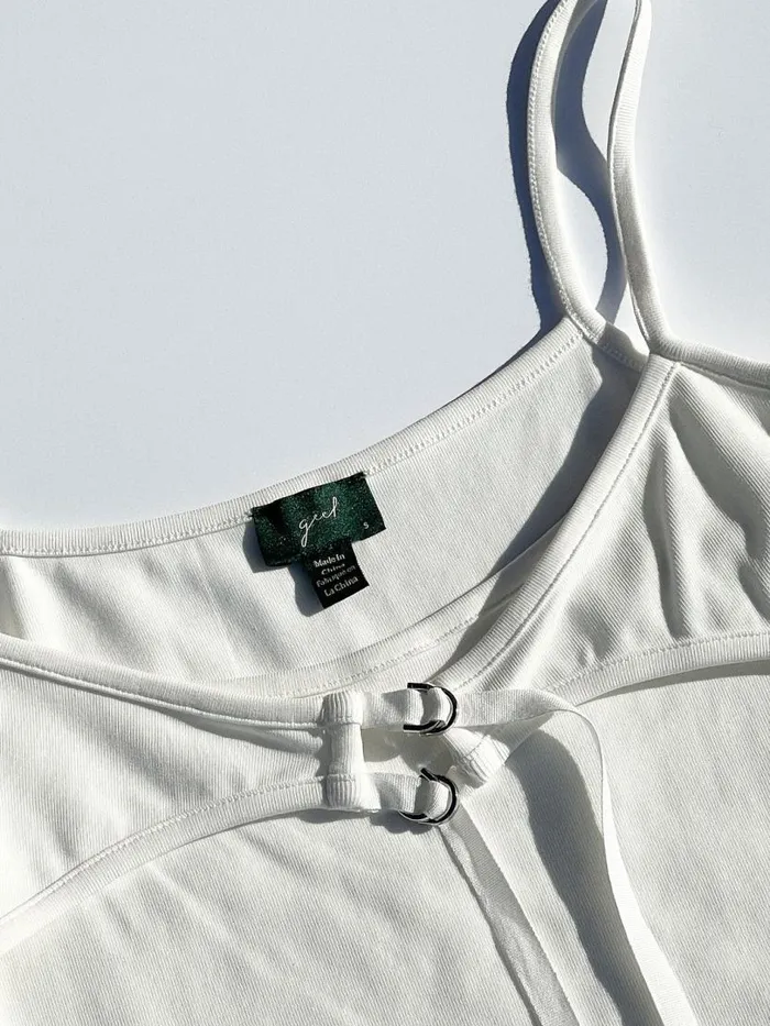 Women Eliza Top White Lisa Says Gah Sleeveless Tops