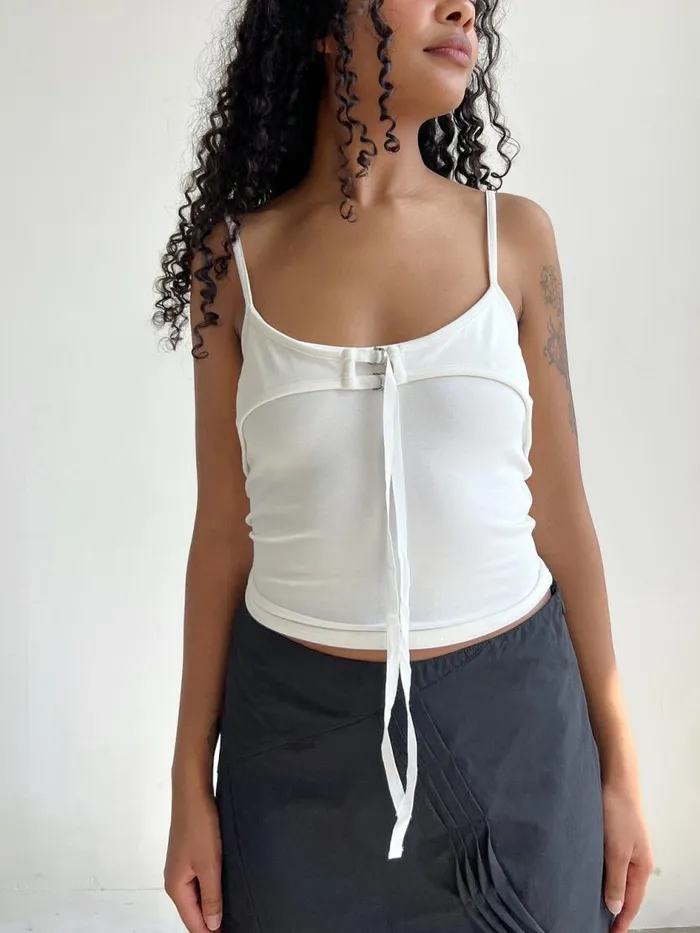 Women Eliza Top White Lisa Says Gah Sleeveless Tops