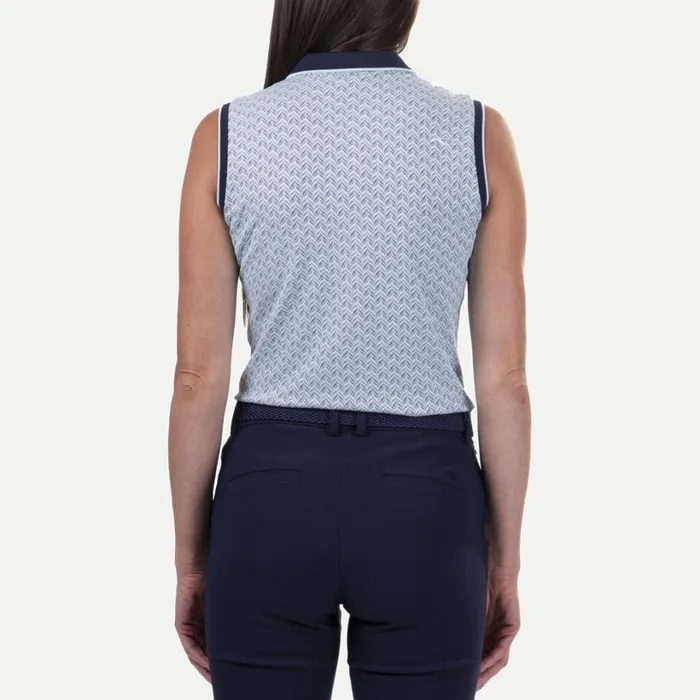 Women Ella Structure Polo SL Icy Blueatlanta Blue KJUS Polos