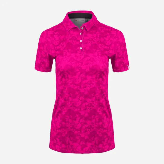 Women Enya Printed Polo SS Cranberry KJUS Polos