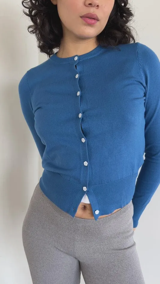 Women Erin Cardigan Cobalt Lisa Says Gah Tops