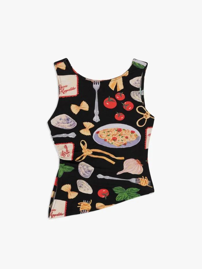 Women Erin Tank Buon Appetito Black Lisa Says Gah Tops