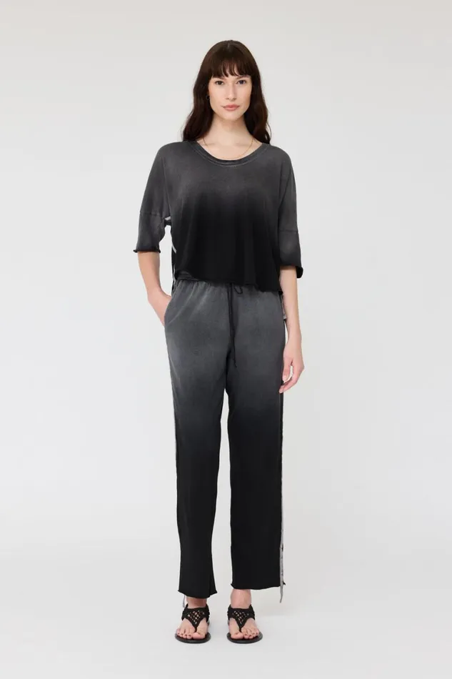 Women Faded Black Venice Tee Raquel Allegra TShirts