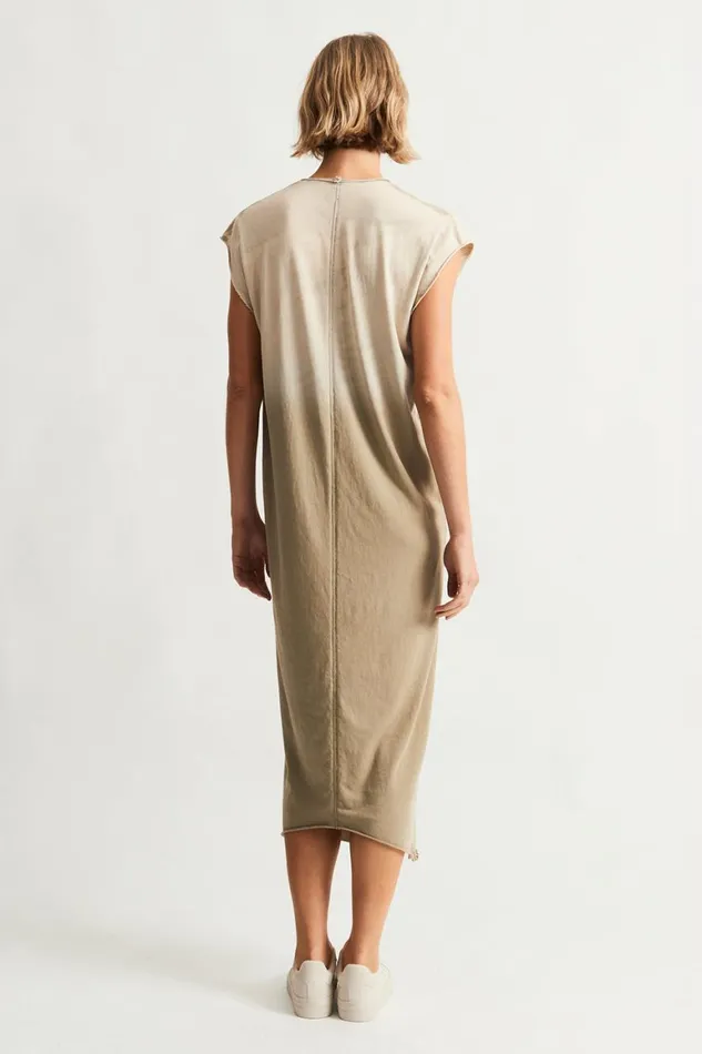 Women Faded Sand Cocoon Dress Raquel Allegra Bottoms