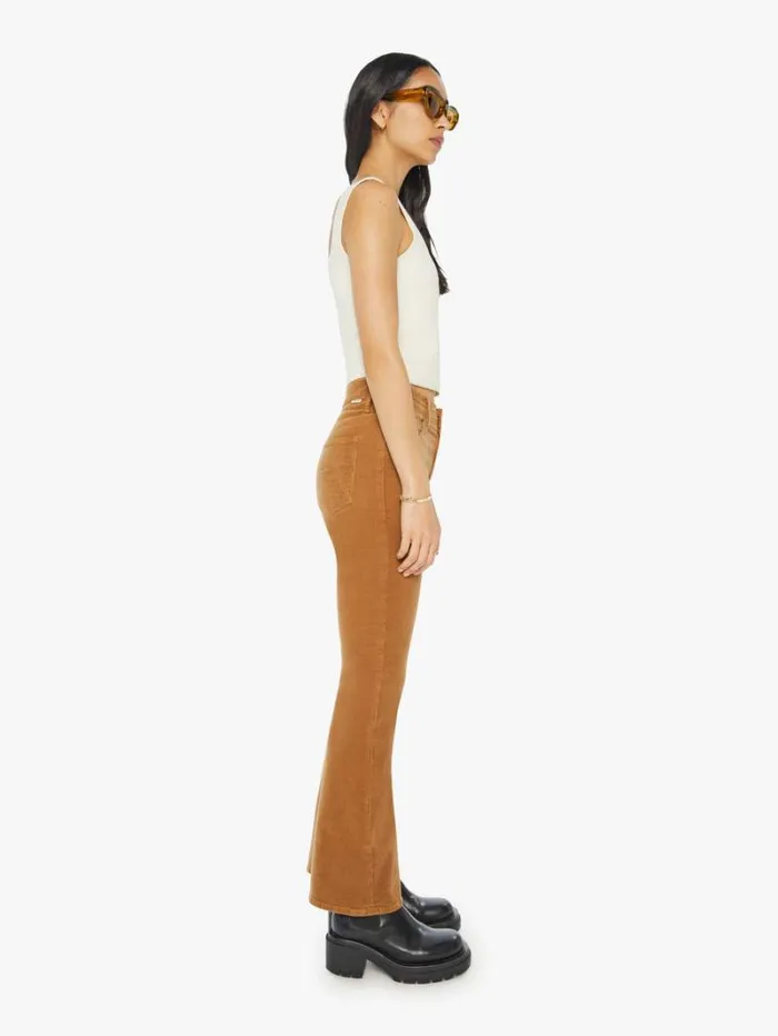 Women Flare Mother Denim The Weekender Tobacco