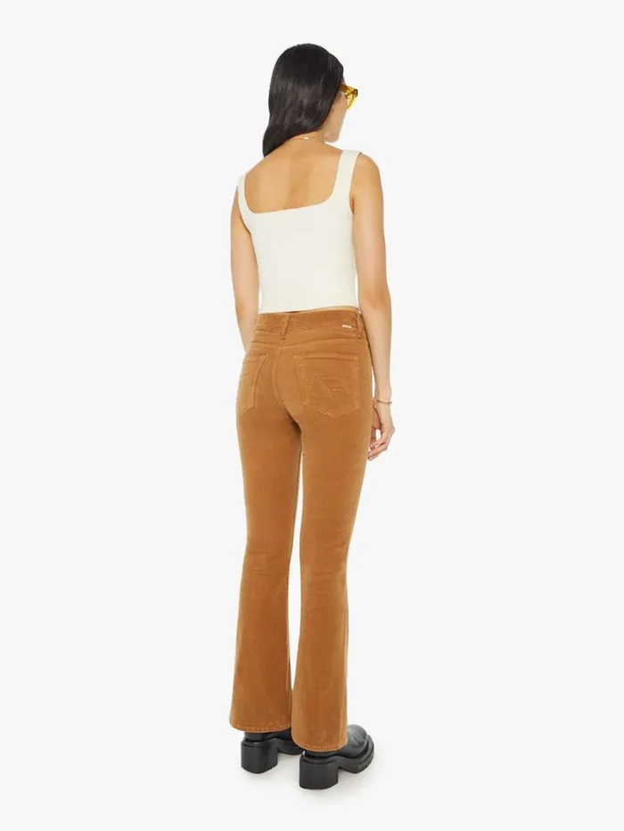 Women Flare Mother Denim The Weekender Tobacco