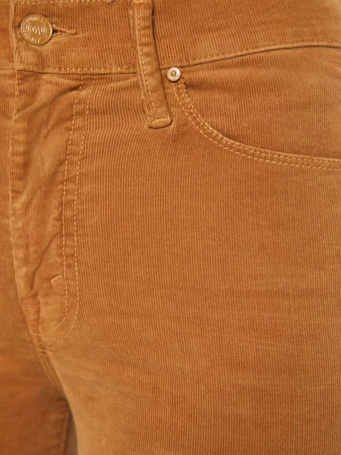 Women Flare Mother Denim The Weekender Tobacco