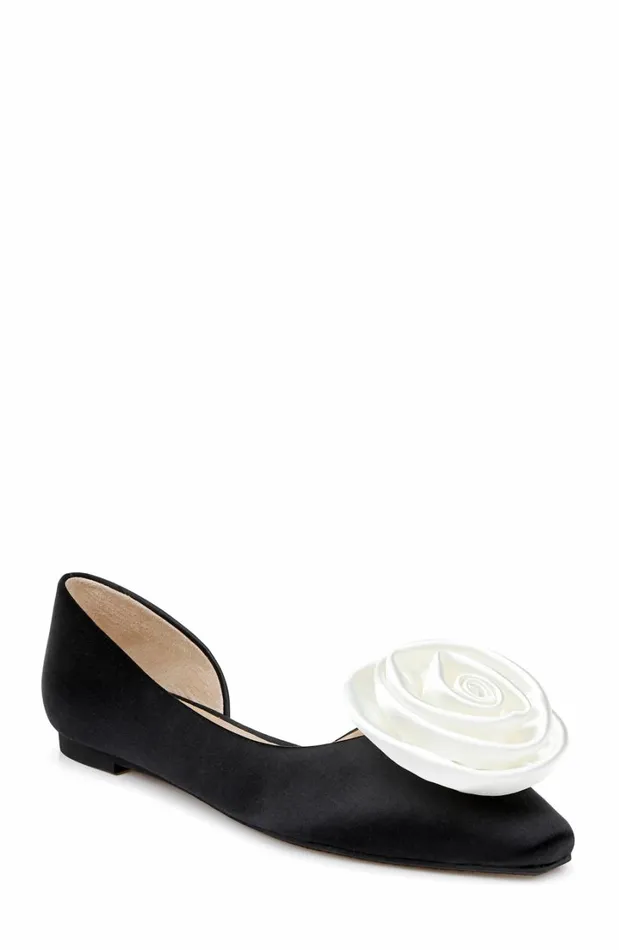 Women Flats Badgley Mischka Jana D039orsay Flats Black