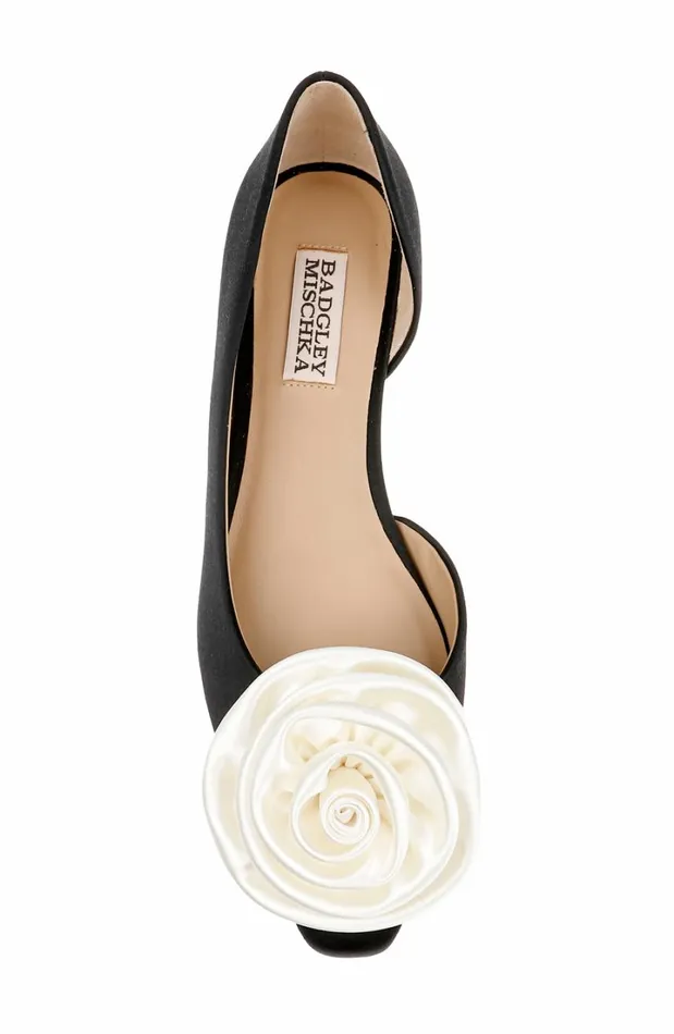 Women Flats Badgley Mischka Jana D039orsay Flats Black