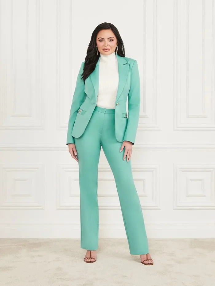 Women Franca Blazer Vintage Sky Jackets and Coats GUESS Women Franca Blazer Vintage Sky Jackets and Coats GUESS