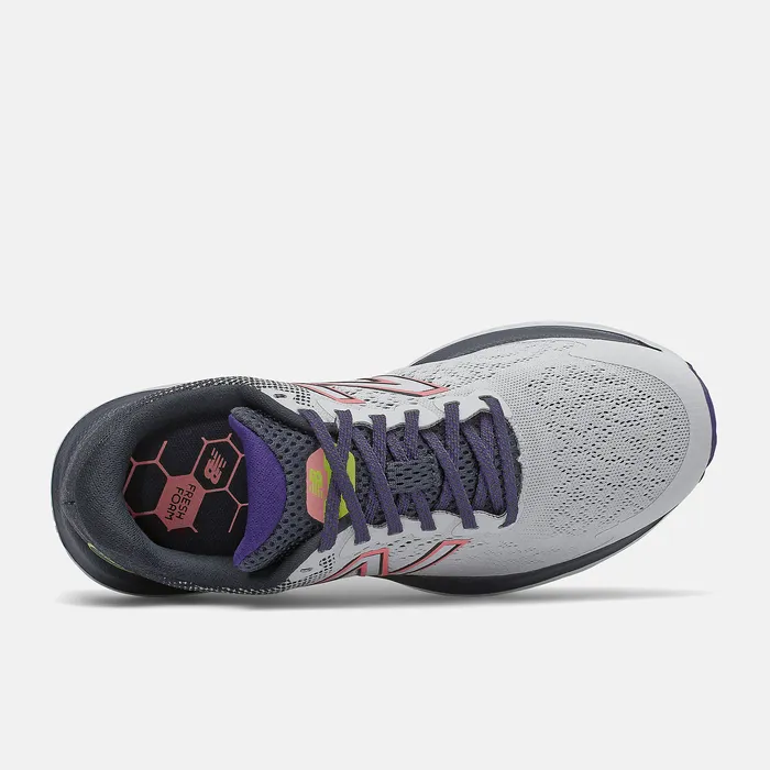 Women Fresh Foam 680v7 Arctic Fox with Outer Space and Paradise Pink Walking New Balance Women Fresh Foam 680v7 Arctic Fox with Outer Space and Paradise Pink Walking New Balance