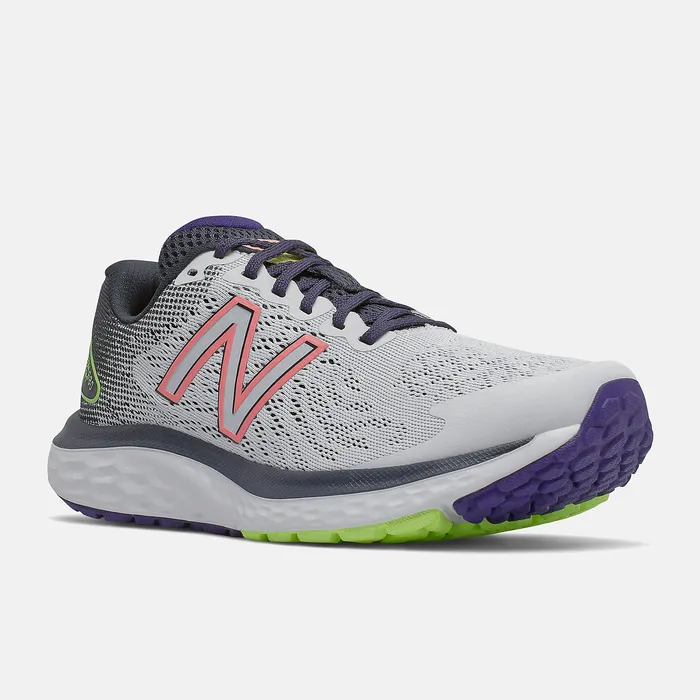 Women Fresh Foam 680v7 Arctic Fox with Outer Space and Paradise Pink Walking New Balance Women Fresh Foam 680v7 Arctic Fox with Outer Space and Paradise Pink Walking New Balance