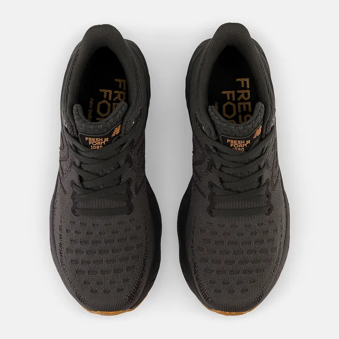 Women Fresh Foam X 1080v12 Lounge Around Blacktop with Black and Copper Metallic Walking New Balance Women Fresh Foam X 1080v12 Lounge Around Blacktop with Black and Copper Metallic Walking New Balance