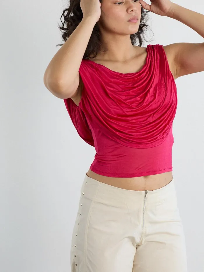 Women Galla Top Raspberry Lisa Says Gah Tops