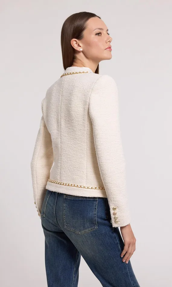 Women Generation Love Clothing Blazers and Jackets Velma Tweed Jacket Cream
