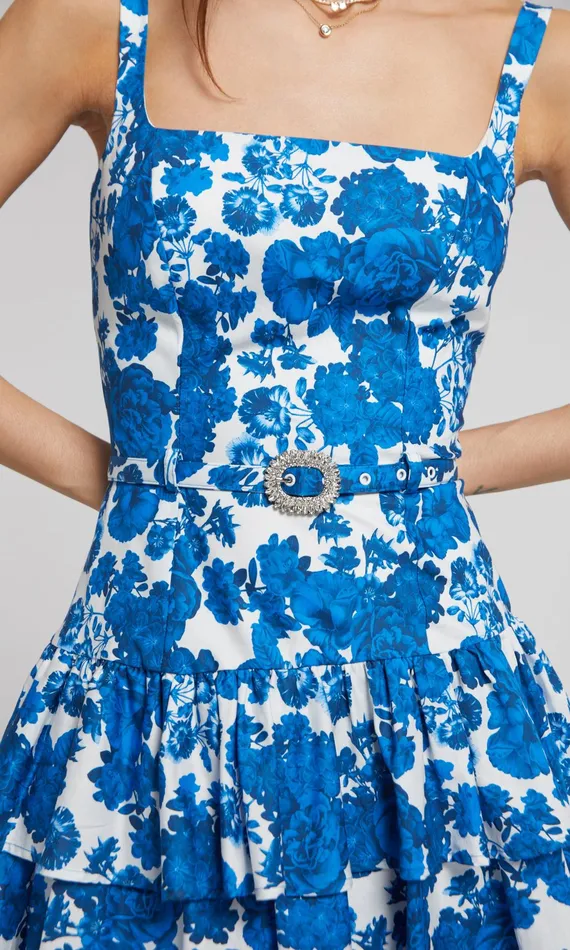 Women Generation Love Clothing Dresses Cosette Dress Blue Floral Fantasy