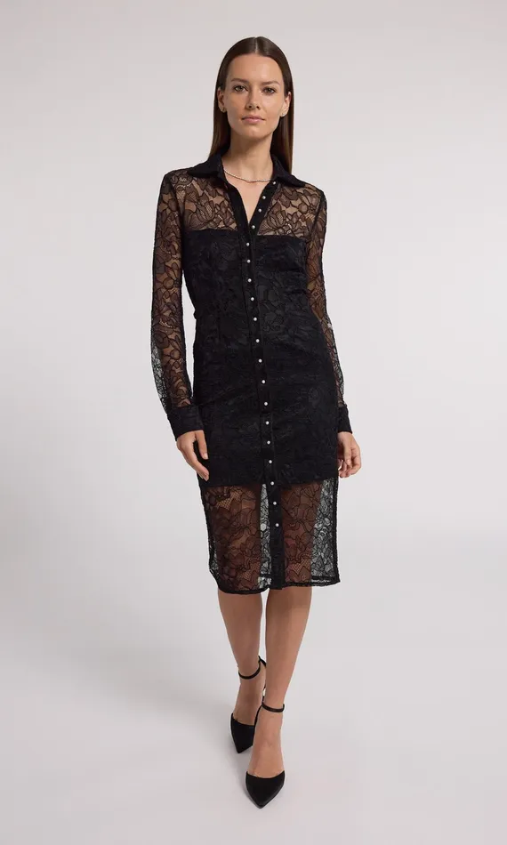 Women Generation Love Clothing Dresses Lorene Lace Dress Black