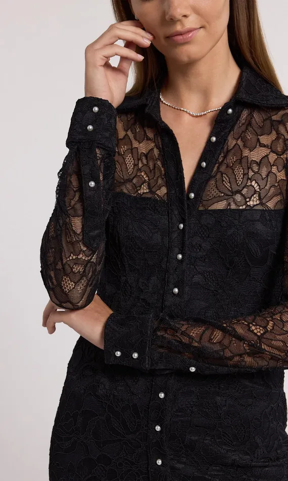 Women Generation Love Clothing Dresses Lorene Lace Dress Black