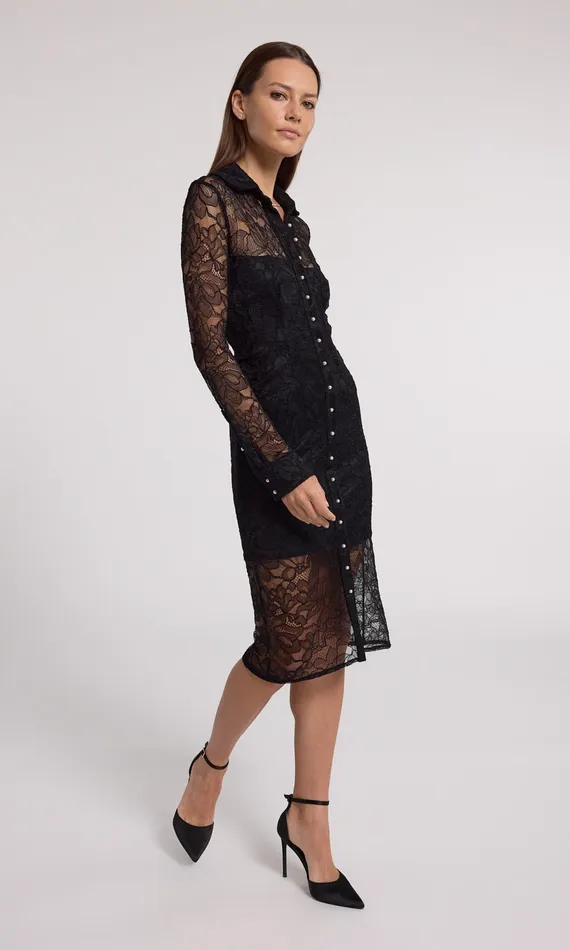 Women Generation Love Clothing Dresses Lorene Lace Dress Black