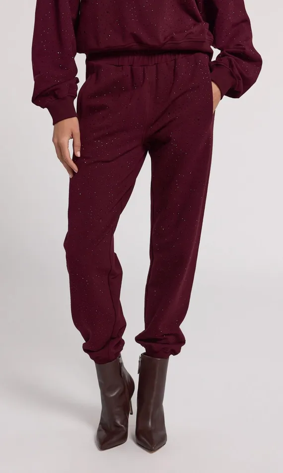 Women Generation Love Clothing Pants Ruel Compact Crystal Sweatpants Black Cherry Women Generation Love Clothing Pants Ruel Compact Crystal Sweatpants Black Cherry