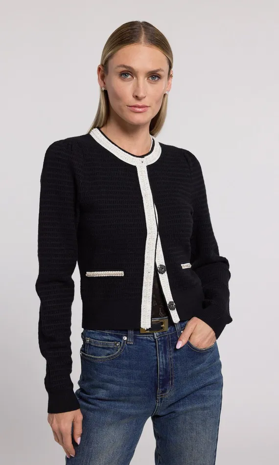 Women Generation Love Clothing Sweaters and Sweatshirts Leonora Cardigan Black